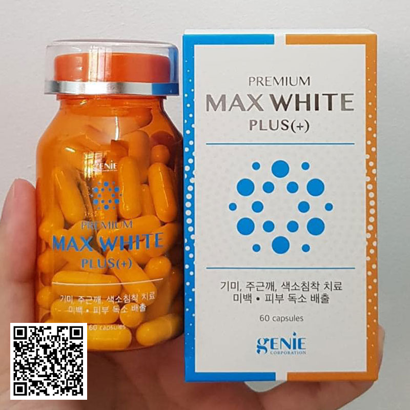 [New 2021] Viên Uống Trắng Da Genie Premium Max White Plus Từ Hàn Quốc