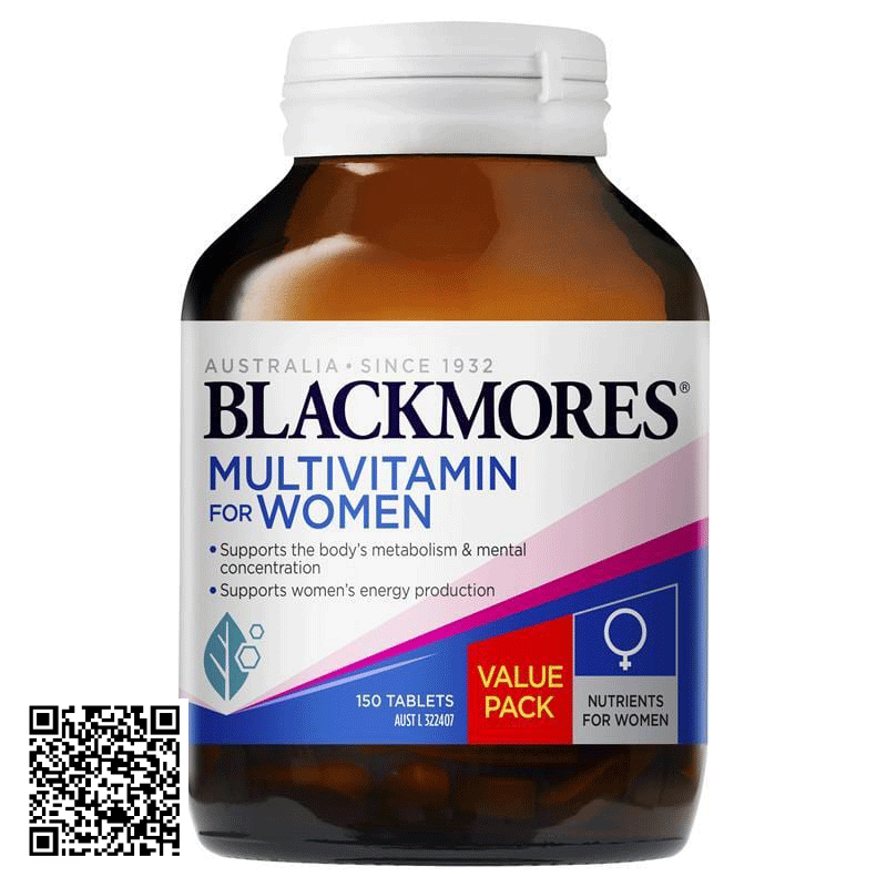 Viên Uống Vitamin Tổng Hợp Blackmores Multivitamin for Women Úc 150 Viên
