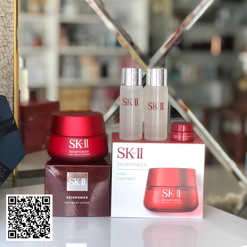 Bộ Sản Phẩm SK-II 4 Món Dưỡng Da Chống Lão Hóa RNA Skin Power Airy Milky Lotion