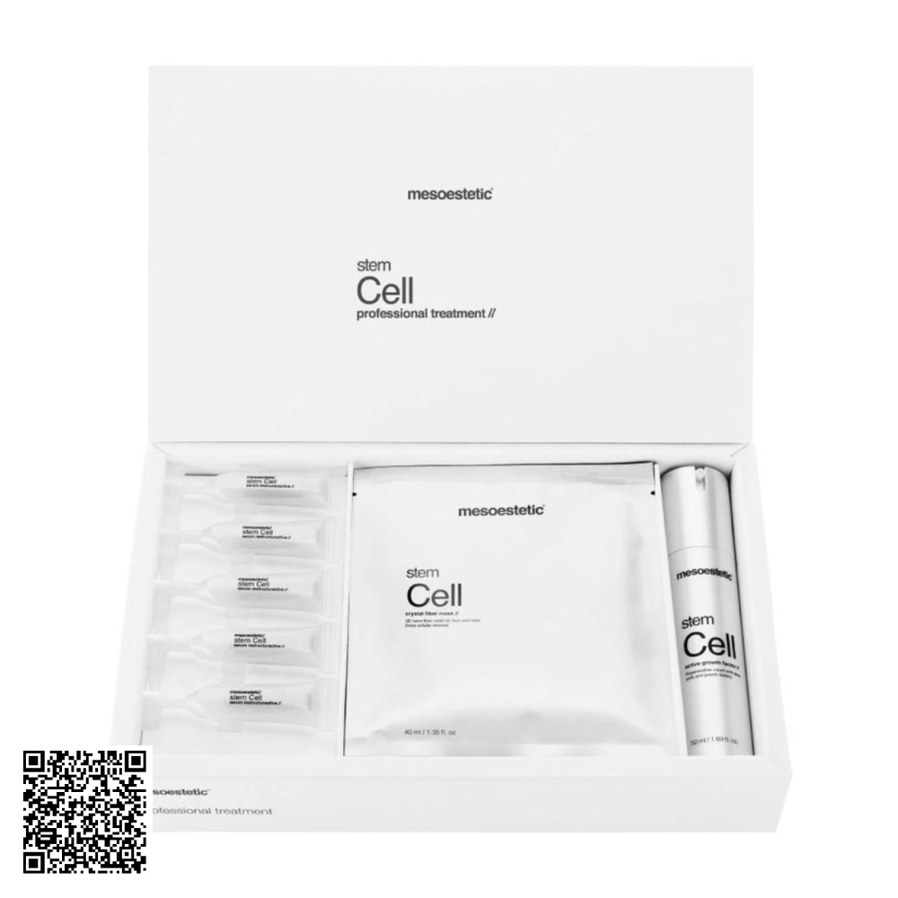 Bộ Sản Phẩm Trẻ Hoá Da Mesoestetic Stem Cell Professional Treatment Từ Tây Ban Nha 3 Món