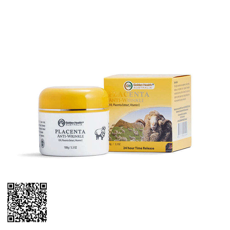 Kem Cừu Placenta Anti-Wrinkle Golden Health Dưỡng Da Cấp Ẩm Chống Nhăn Của Úc 100g