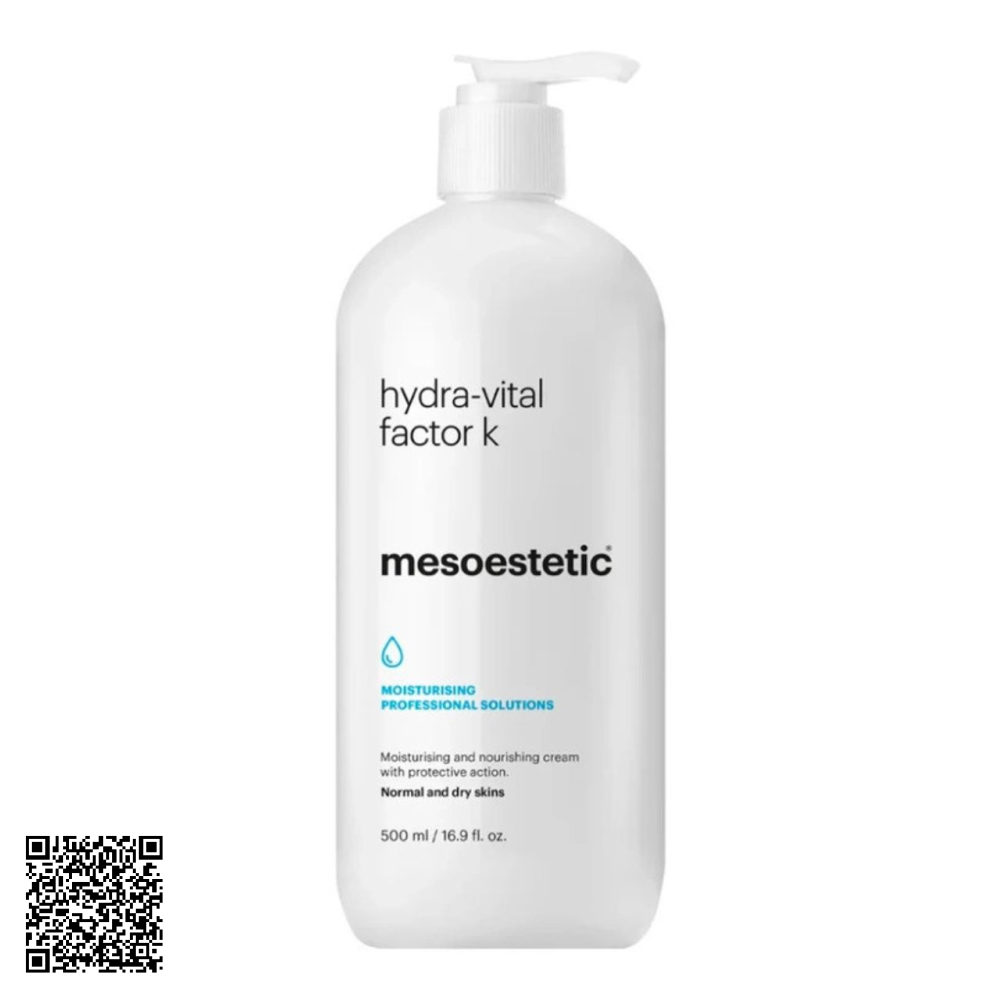 Kem Dưỡng Ẩm Mesoestetic Hydra Vital Factor K Moisturizing Solutions Từ Tây Ban Nha 500ml