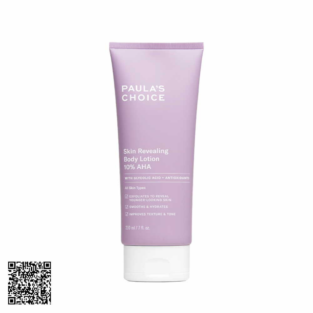 Kem Dưỡng Thể Tẩy Da Chết Paula’s Choice Skin Revealing Body Lotion 10% AHA Từ Mỹ 210ml