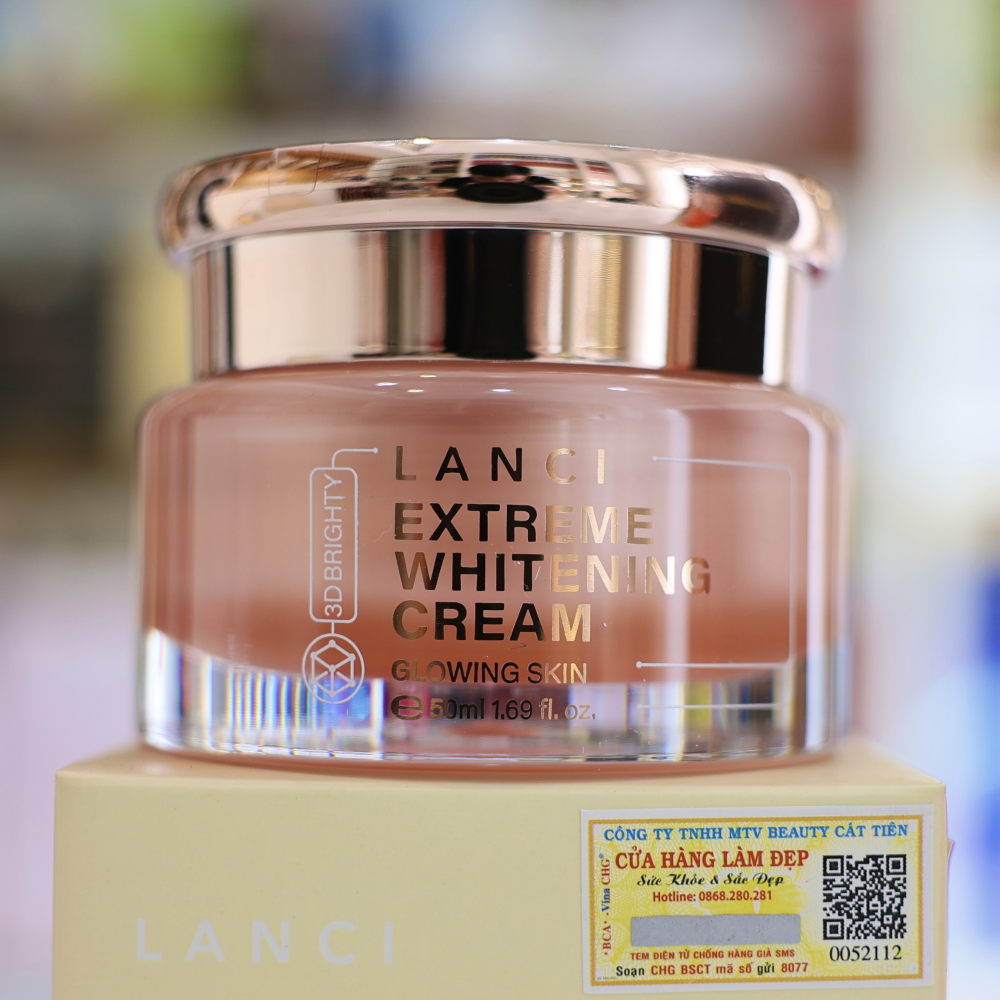 Kem Dưỡng Trắng Da Lanci Extreme Whitening Cream 3D Brighty Từ Hàn Quốc 50ml