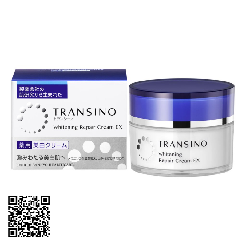 Kem Mặt Nạ Phục Hồi Và Dưỡng Trắng Da Transino Whitening Repair Cream EX Từ Nhật Bản 35g
