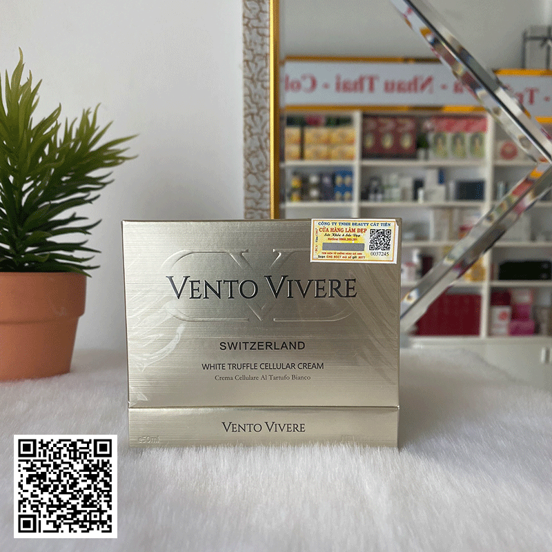 Kem Trắng Da Vento Vivere White Truffle Cellular Cream Thụy Sĩ 50ml