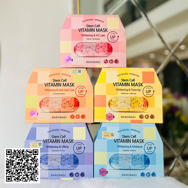 Mặt Nạ Banobagi Vita Genic Jelly Mask Whitening And Stem Cell Collagen Của Hàn Quốc 10 Miếng/Hộp