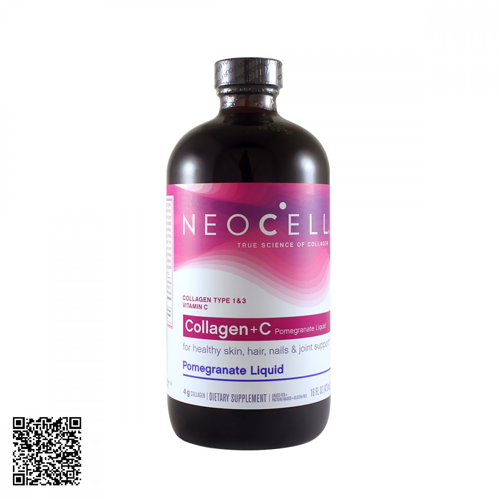 Nước Collagen Chiết Xuất Từ Quả Lựu - Neocell Collagen + C Pomegranatr Liquid 16 Oz (473ml)