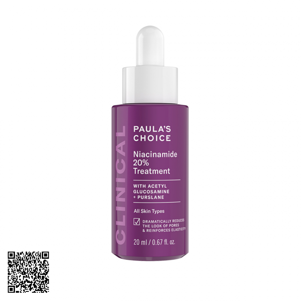 Tinh Chất Thu Nhỏ Lỗ Chân Lông Paula’s Choice Clinical Niacinamide 20% Treatment Từ Mỹ 20ml