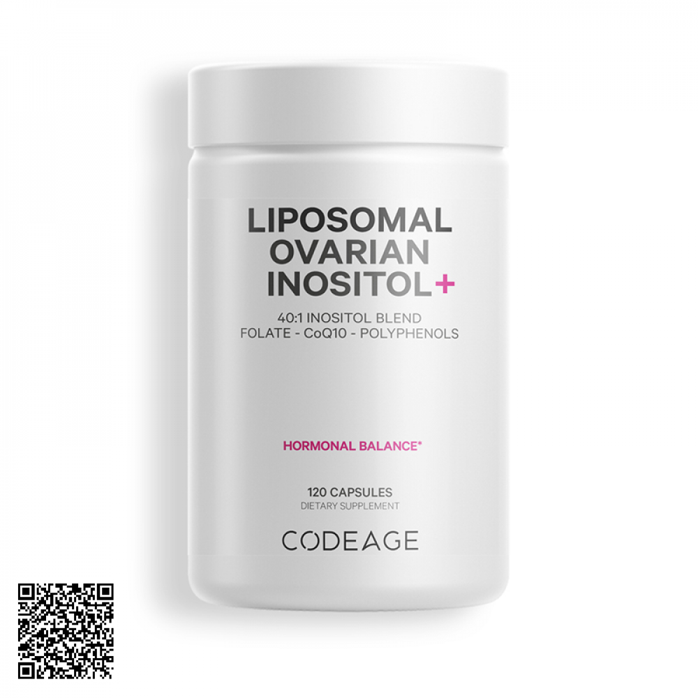 Viên Uống Hỗ Trợ Sức Khỏe Buồng Trứng Cân Bằng Nội Tiết Tố Liposomal Ovarian Inositol Từ Mỹ 120 Viên