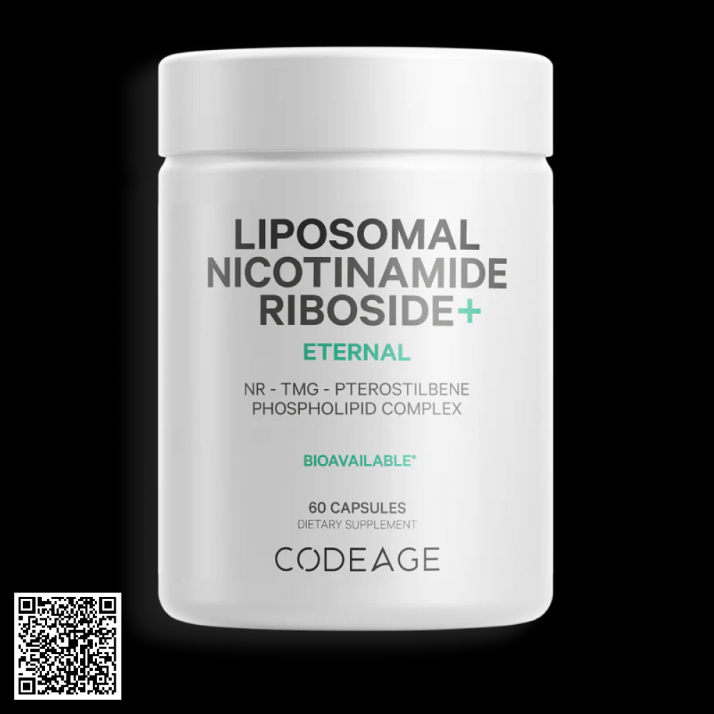 Viên Uống Ngừa Lão Hóa Codeage Liposomal Nicotinamide Riboside+ Từ Mỹ Hộp 60 Viên