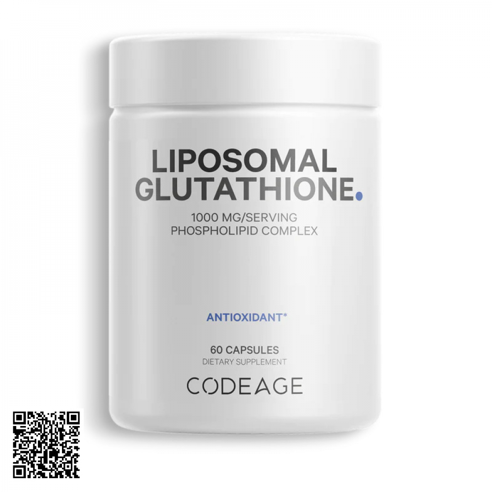 Viên Uống Trắng Da CodeAge Liposomal Glutathione 1000mg Từ Mỹ 60 Viên