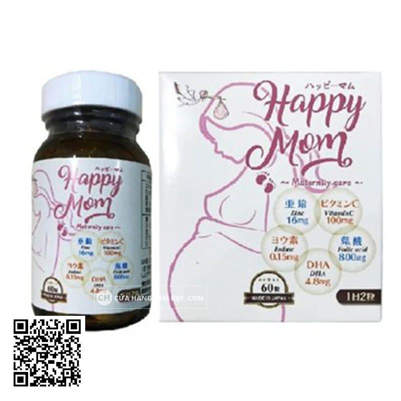 Vitamin Cho Phụ Nữ Mang Thai JpanWell Happy Mom