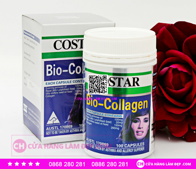 Bio Collagen Costar Úc 100 Viên