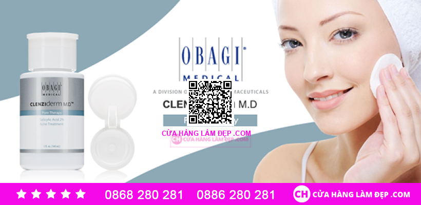 Nước Hoa Hồng Cho Da Dầu Mụn Obagi Clenziderm MD Pore Therapy