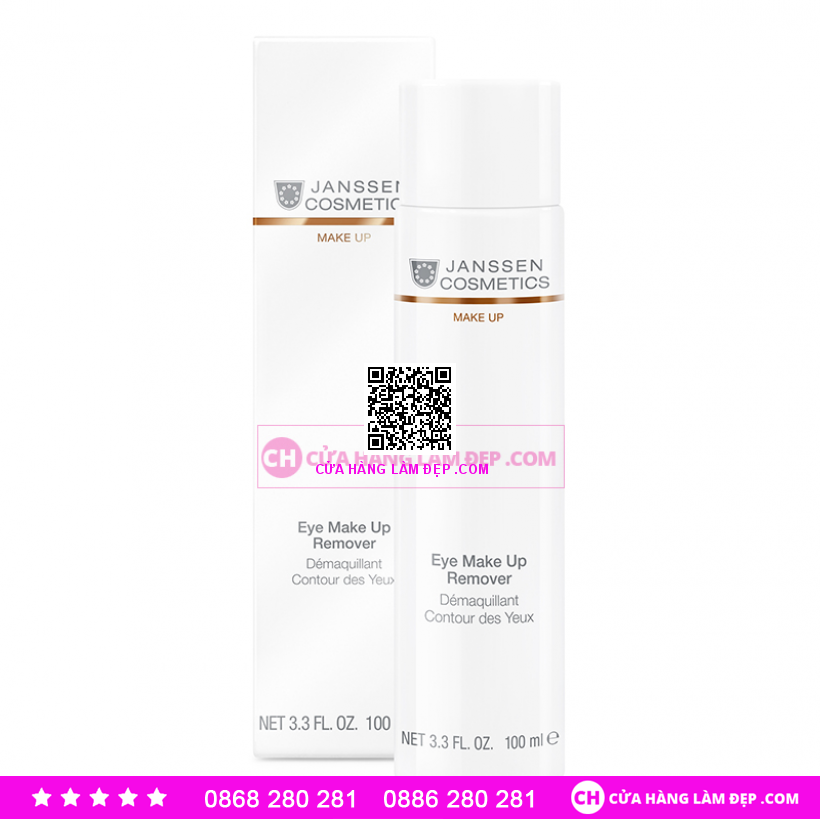 Dung Dịch Tẩy Trang Vùng Mắt Janssen Eye Make Up Remover 200ml