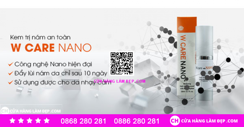 Kem Trị Nám, Trắng Da An Toàn Wcare With Nano