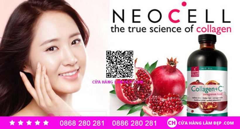 Nước Collagen Chiết Xuất Từ Quả Lựu - Neocell Collagen + C Pomegranatr Liquid 16 Oz (473ml)