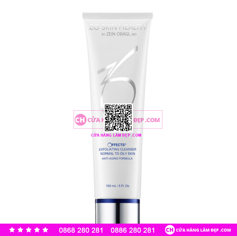 Sữa rửa mặt cho da nhờn ZO® Skin Health Offects Exfoliating Cleanser Normal to Oily Skin 150ml