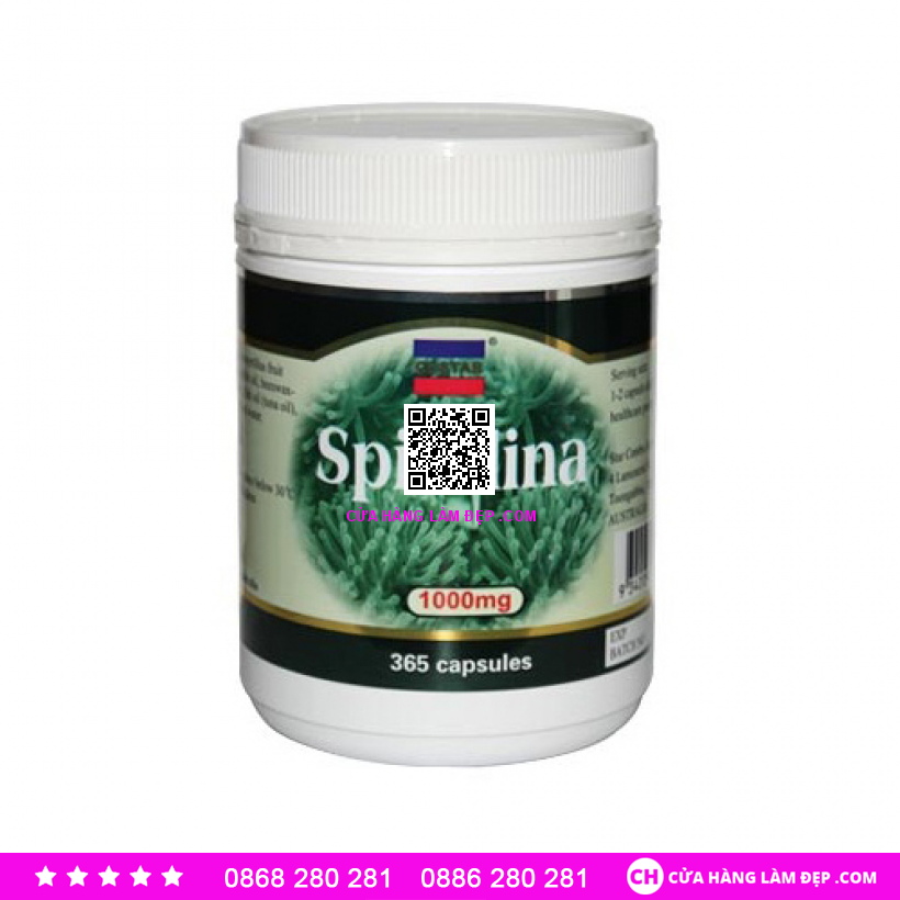 Tảo Biển Spirulina Costar Úc (1000mg X 365 Viên)