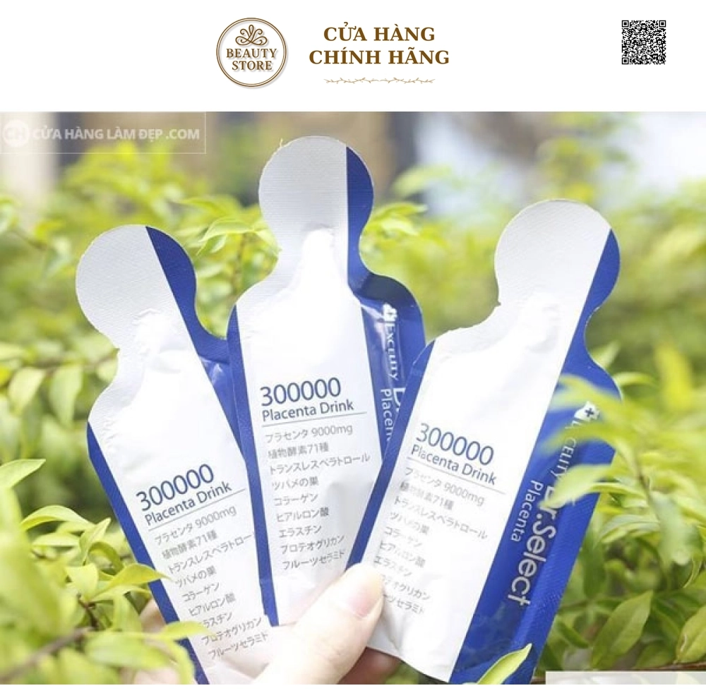 Tinh Chất Nhau Thai Heo Cao Cấp Dr Select Placenta Drink 300000mg Dạng Túi Uống