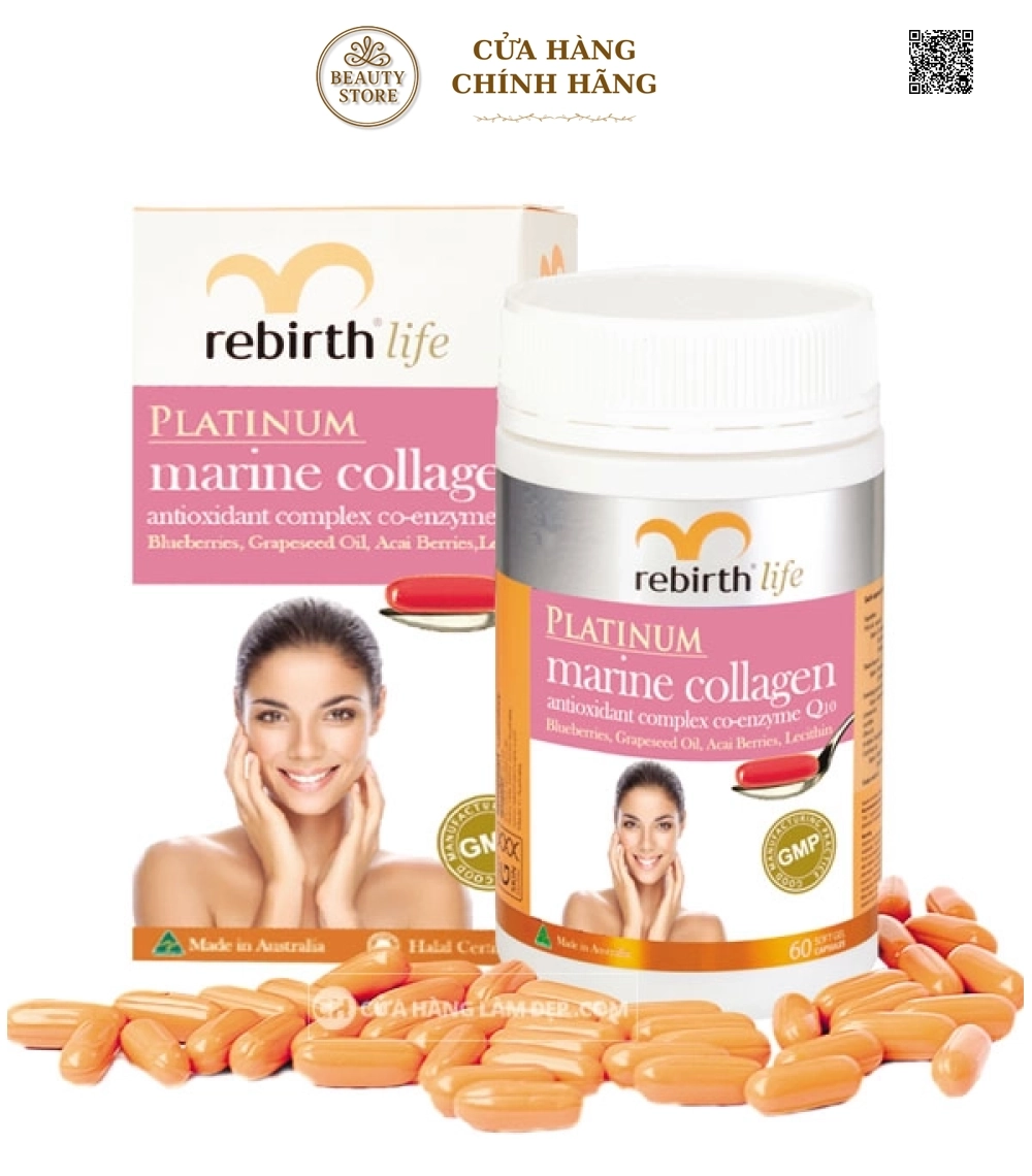 Platinum Marine Collagen Rebirth Life - Viên Uống Collagen Cao Cấp Của Úc