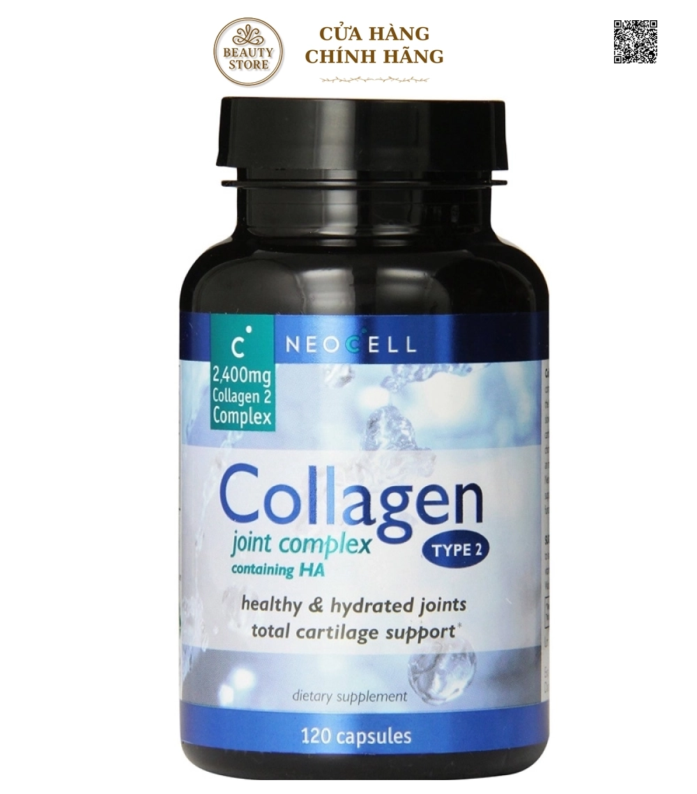 Viên Uống Hỗ Trợ Xương Khớp Collagen Type 2 Neocell 120 Viên