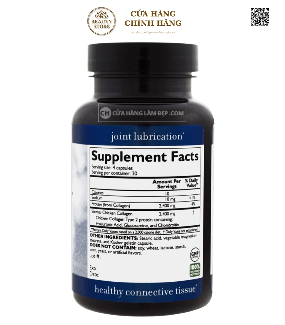Viên Uống Hỗ Trợ Xương Khớp Collagen Type 2 Neocell 120 Viên