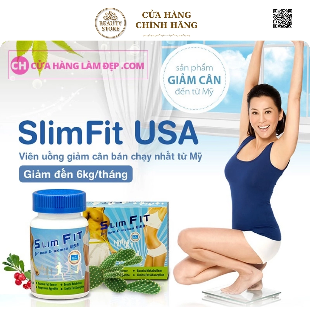 Viên uống giảm cân SLIMFIT USA MẪU MỚI VỀ 2019