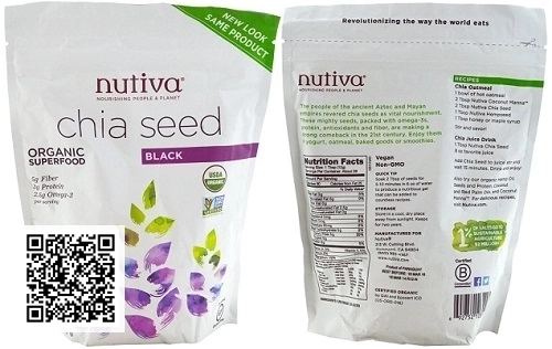 Hạt Chia Nutiva Organic Chia Seed Của Mỹ (970gr)