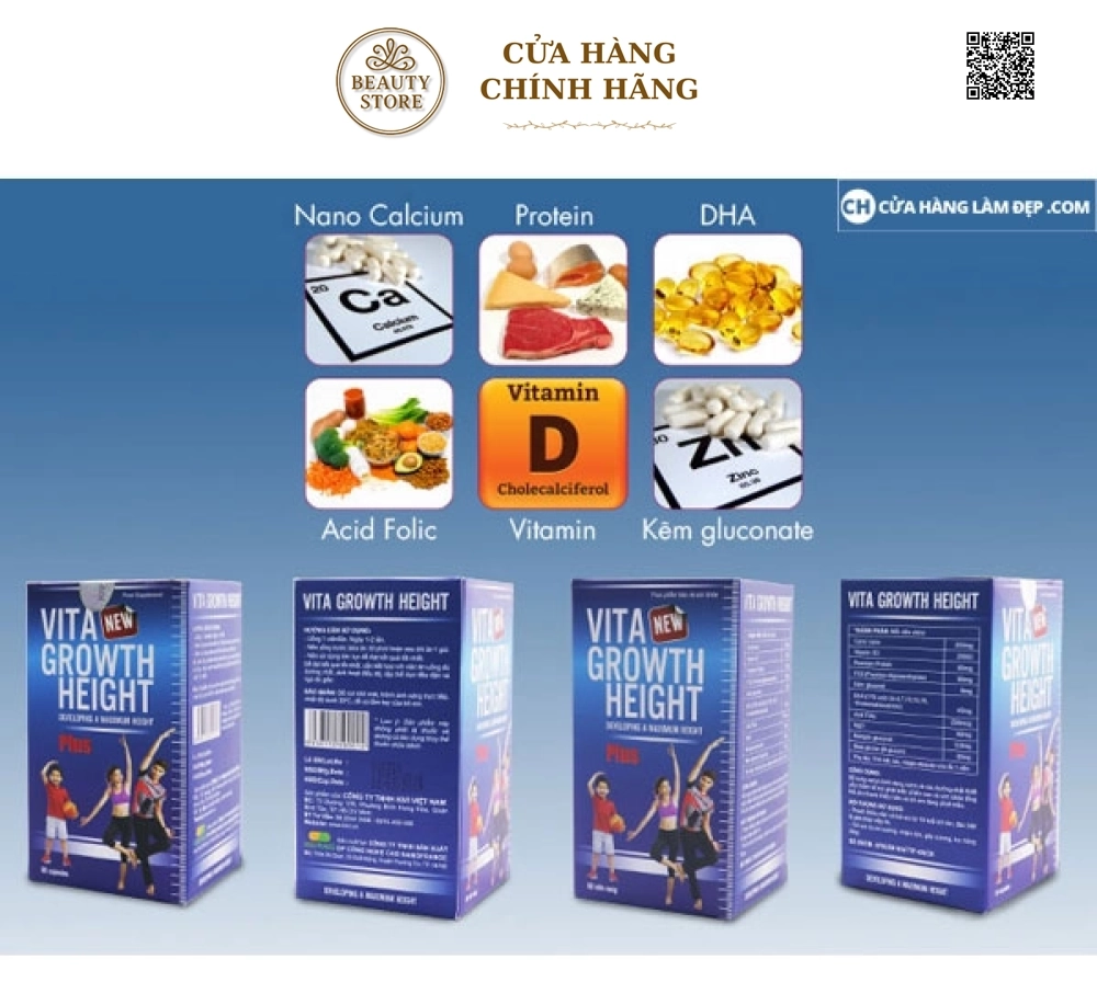 Viên Uống Tăng Chiều Cao Vita Growth Height Của Mỹ