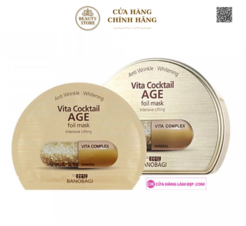Mặt Nạ Thiếc BANOBAGI Vita Cocktail Age Foil Mask