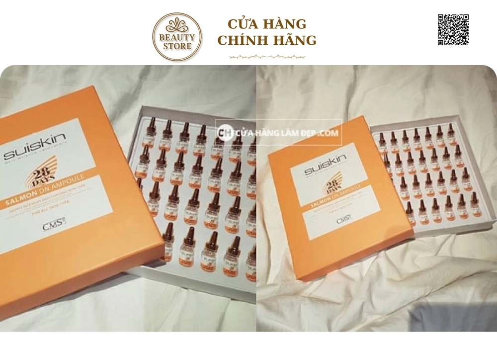Tinh Chất Tế Bào Salmon Chiết Xuất Cá Hồi DN Ampoule Dược Mỹ Phẩm Suiskin 28 Days