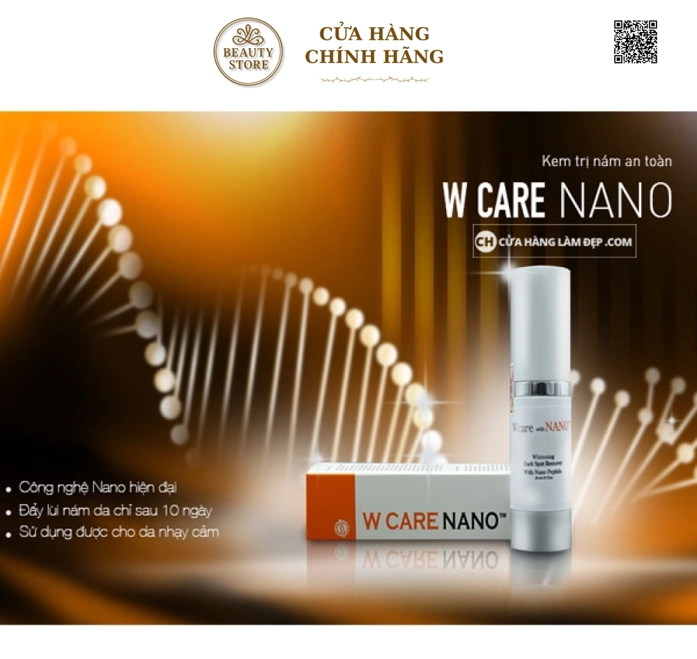 Kem Mờ Nám, Trắng Da An Toàn Wcare With Nano