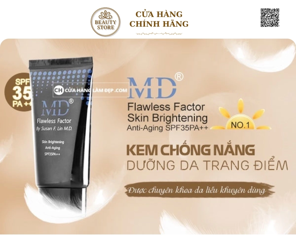 Kem Chống Nắng Và Dưỡng Da Ban Ngày Thần Thánh MD Flawless Factor SPF 35PA