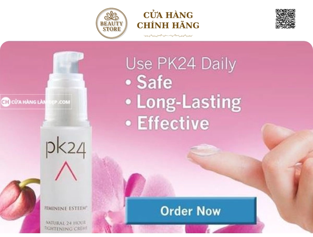 Kem Se Khít Vùng Kín PK24, Làm Săn Chắc Thu Nhỏ Đường Kính Vùng Kín của Mỹ