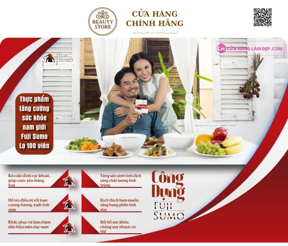 Viên Uống Tăng Cường Sinh Lực Fuji Sumo mẫu mới 2019 Của Nhật (100 Viên)