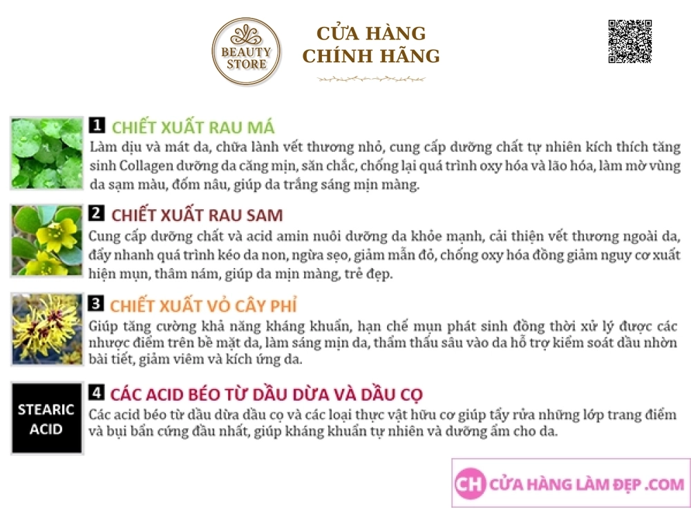 Sữa Rửa Mặt Dưỡng Trắng Da, Hỗ Trợ Ngừa Lão Hóa Sakura Whitening Facial Cleanser