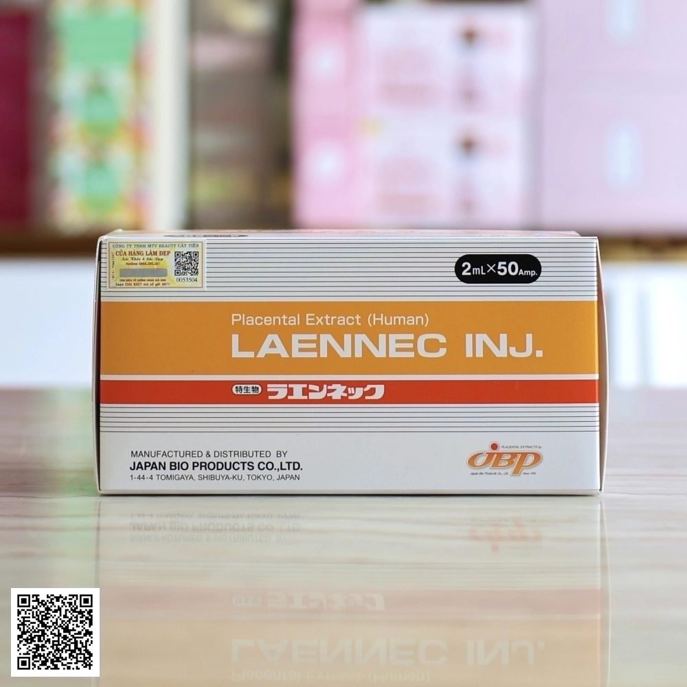 Tế Bào Nhau Thai Placenta Laennec Nhật Bản Hộp 50 ống