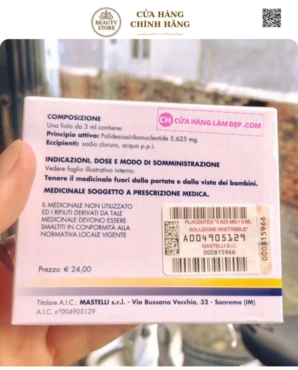 Tinh Chất DNA Cá Hồi Placentex Mastelli