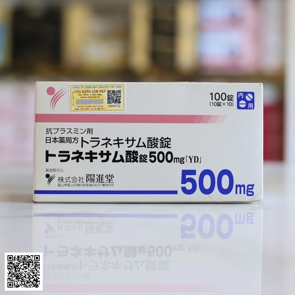 Viên Uống Trắng Da Mờ Nám Transamin 500mg Nhật Bản (Hộp 100 Viên)