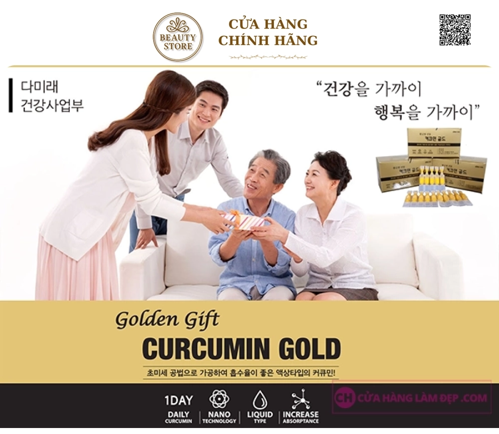 Tinh Chất Nghệ Vàng Golden Gift Nano Curcumin Gold Hàn Quốc