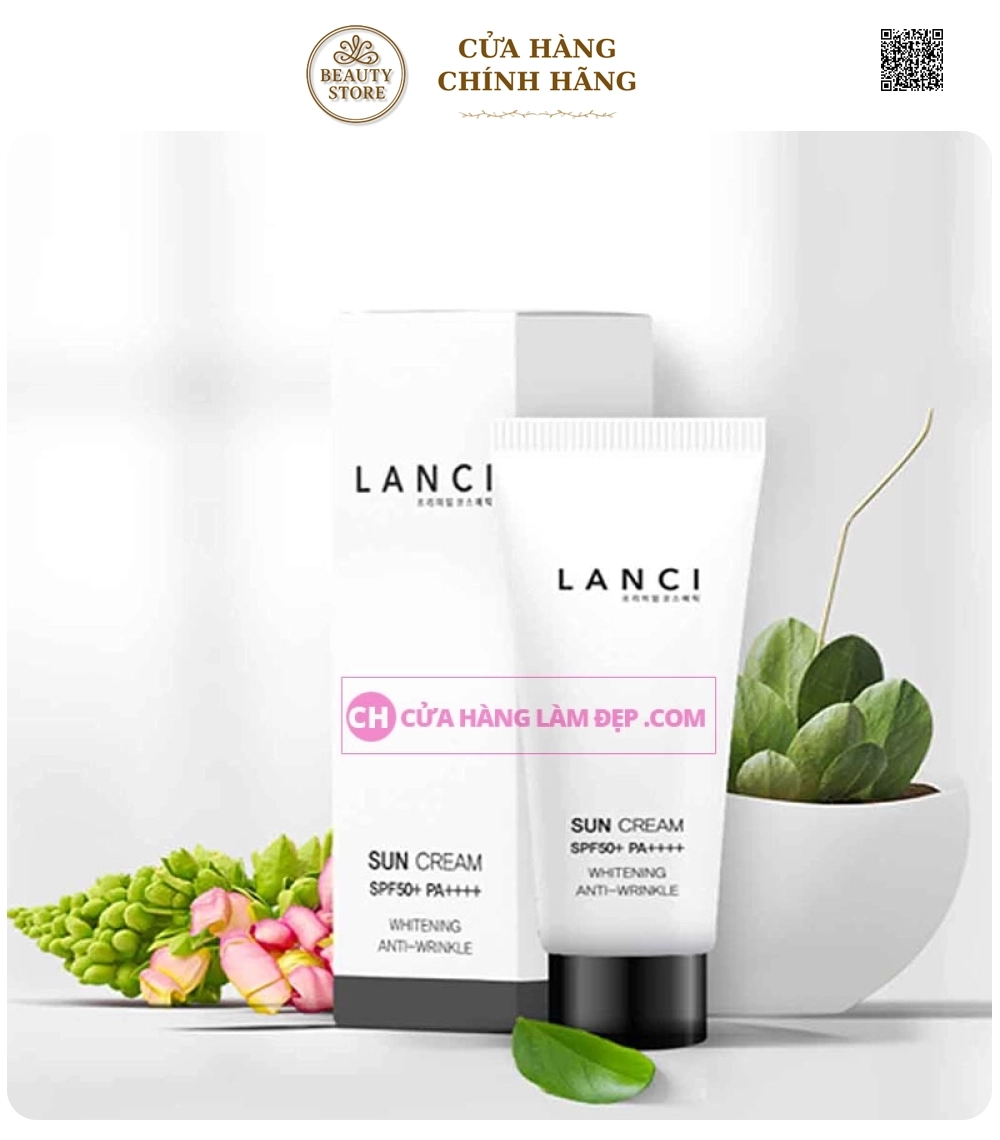 Kem Chống Nắng Bảo Vệ Da Lanci Sun Cream SPF50+ PA++++ Whitening Anti-Wrinkle