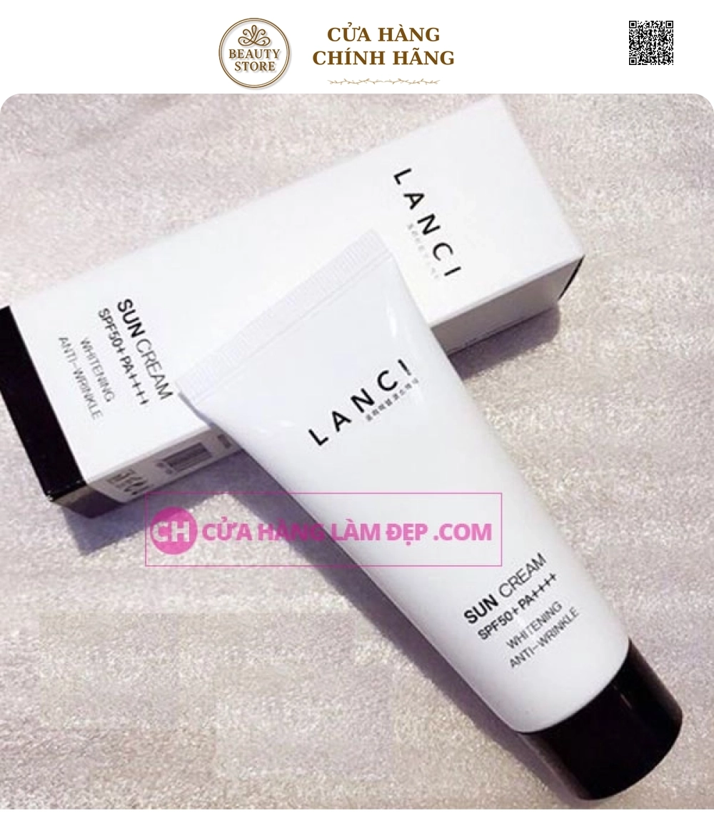 Kem Chống Nắng Bảo Vệ Da Lanci Sun Cream SPF50+ PA++++ Whitening Anti-Wrinkle