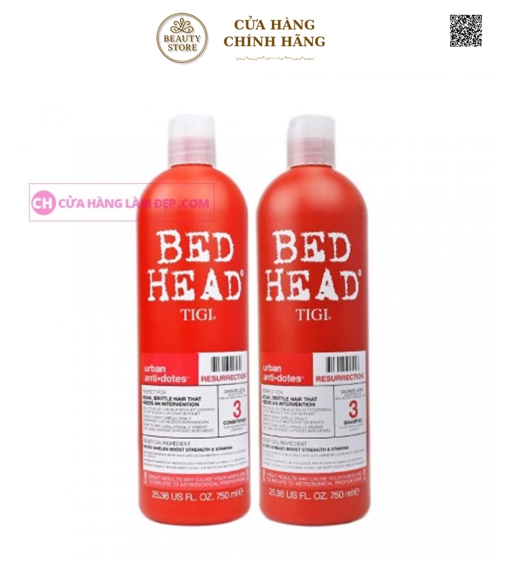 Dầu Gội Xã Tigi 3 Bed Head Urban Antidotes Resurrection 750ml