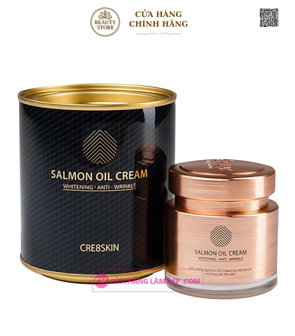 Kem Dưỡng Da Chiết Xuất Từ Cá Hồi Salmon Oil Cream Hàn Quốc Hàn Quốc 80g