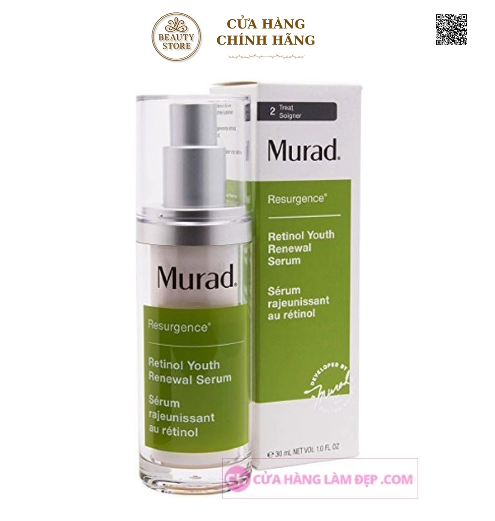 Tinh Chất Tái Tạo Và Trẻ Hóa Da Murad Resurgence Retinol Youth Renewal Serum 30ml