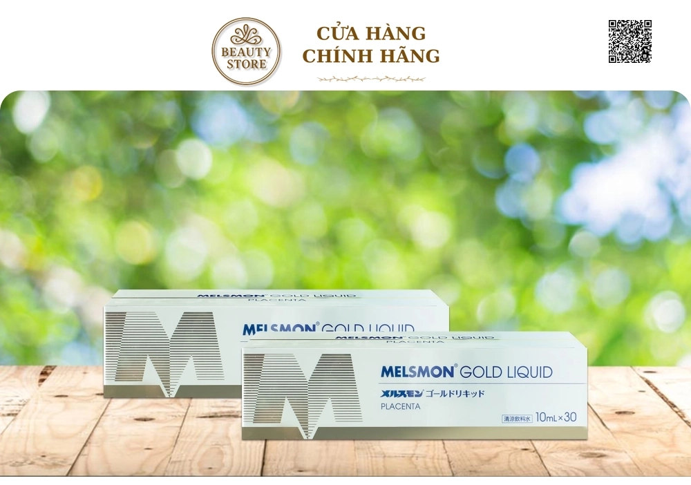 Nước uống nhau thai heo Melsmon Gold Liquid (Hộp 30 ống x 10ml)