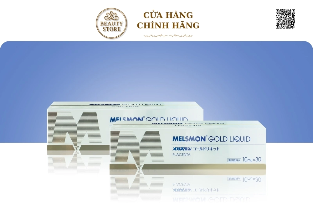 Nước uống nhau thai heo Melsmon Gold Liquid (Hộp 30 ống x 10ml)