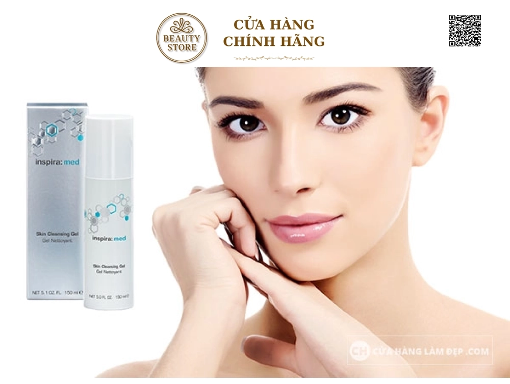 Gel Rửa Mặt Nhẹ Nhàng Cho Da Nhạy Cảm Inspira Skin Cleansing Gel